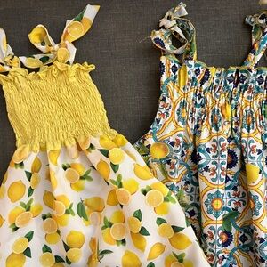 Two Summer Lemon Dresses
